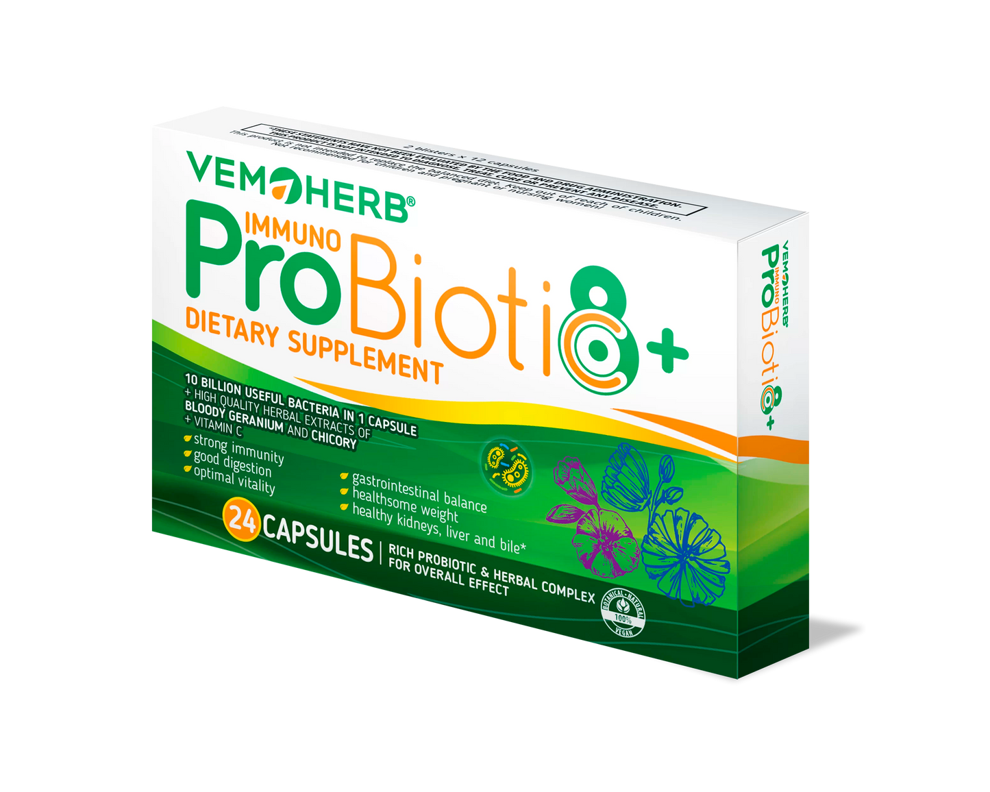 ProBiotiC 8 plus Immuno (+Vit. C), 24 capsules